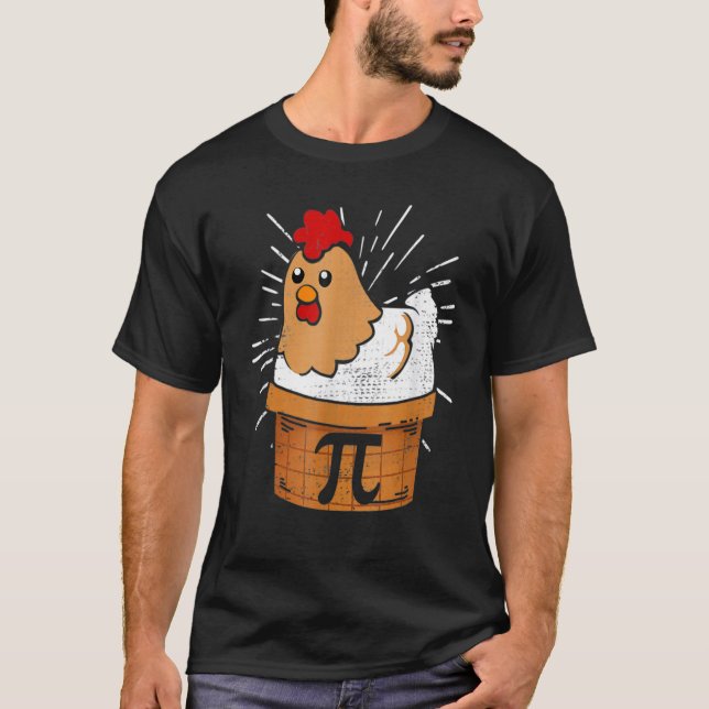 Camiseta Chicken Pot Pie  Math pun Chicken Pot Pi (Anverso)