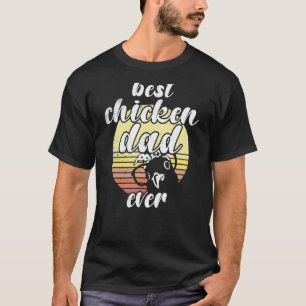 Camiseta Chicken retro Cheeky Sunset mejor padre de pollo d
