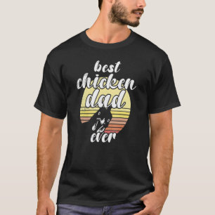 Camiseta Chicken retro Cheeky Sunset mejor padre de pollo d