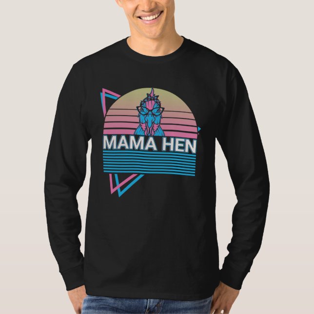 Camiseta Chicken Retro Mama Hen (Anverso)