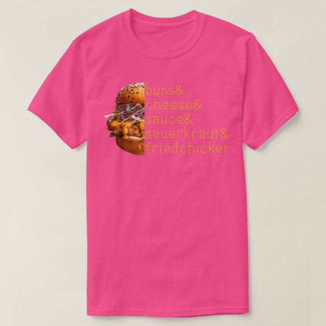 CAMISETA CHICKEN SANDWICH RECIPE (Diseño del anverso)