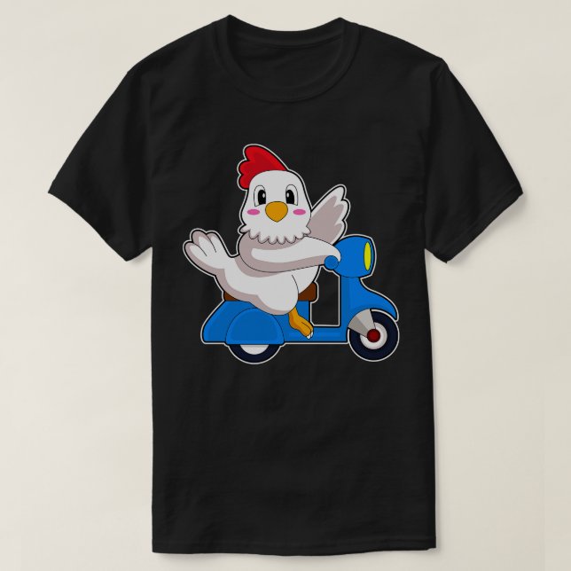 Camiseta Chicken Scooter (Diseño del anverso)