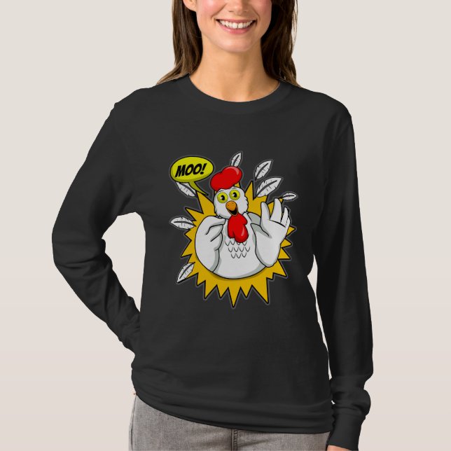 Camiseta Chicken T Moo Chicken   (Anverso)