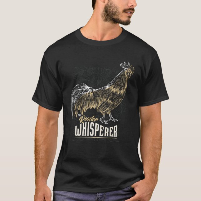 Camiseta Chicken Whisperer Landwirt Lustiges Huhn Hahn im K (Anverso)