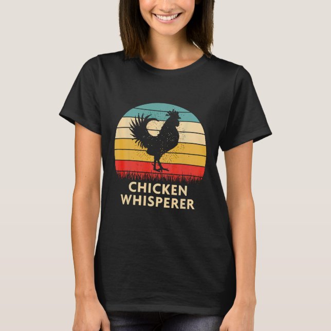 Camiseta Chicken Whisperer Vintage Retro (Anverso)