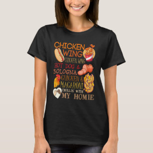 Camiseta Chicken Wing Chicken Wing Song Lyric Hotdog Bologn