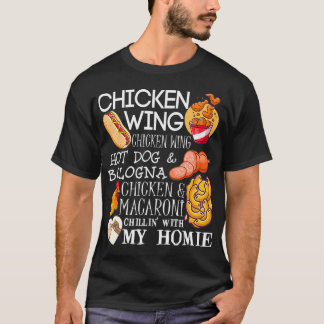 Camiseta Chicken Wing Chicken Wing Song Lyric HotDog Bologn