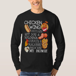 Camiseta Chicken Wing Chicken Wing Song Lyric Hotdog Bologn
