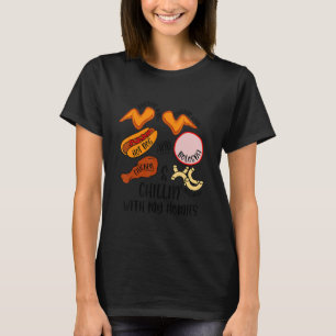 Camiseta Chicken Wing Song Lyric Perro caliente Bologna Mac