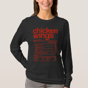 Camiseta Chicken Wings Nutrition Fact Thankending Christma