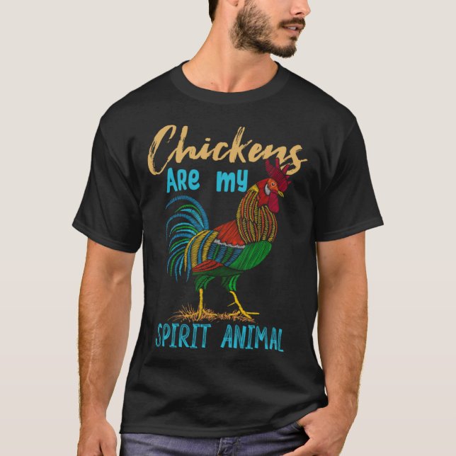 Camiseta Chickens Are My Spirit Animal    Awesome Holidays (Anverso)