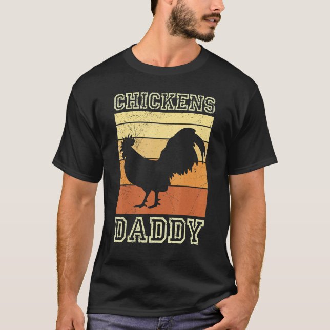 Camiseta Chickens Dad Dad Men Chicken Owner Farmer (Anverso)