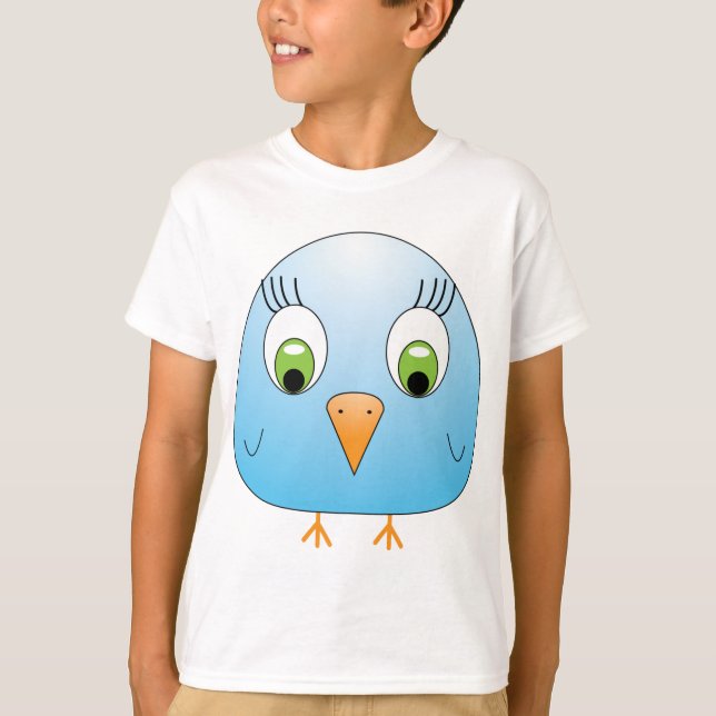 Camiseta chickie B azul claro (Anverso)