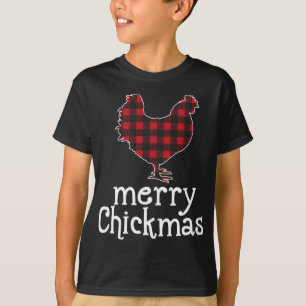 Camiseta Chickmas divertidos Navidades de pollo L