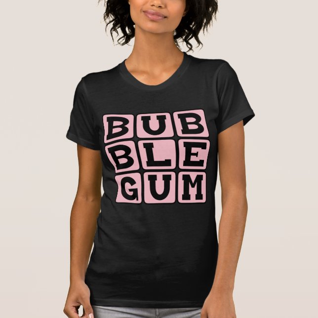 Camiseta Chicle Bubblegum, Color y Caramelo (Anverso)