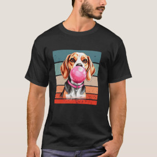Camiseta Chicle de beagle humor juguetón oreja caída animal