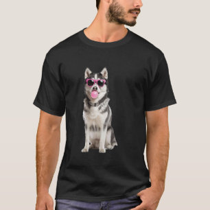 Camiseta Chicle de Burbujas Siberian Husky