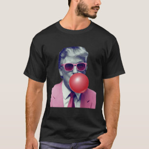 Camiseta Chicles Divertidos De Trump Bubble Gum Yum Regalos
