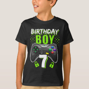 Camiseta Chico 7 Controlador de videojuegos Jugador Cumplea