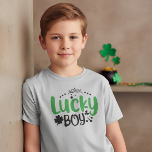 Camiseta Chico afortunado St Patrick T-Shirt para niños