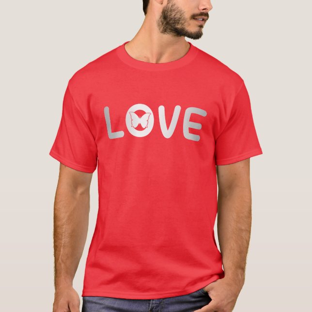 Camiseta chico amor mariposa (Anverso)