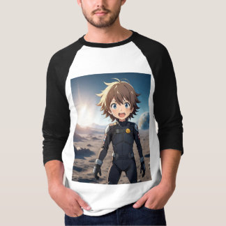 Camiseta Chico Anime Astronauta en Planeta Alien – Anime de