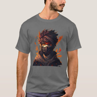 Camiseta Chico anime con máscara fan del manga guapo