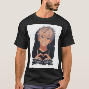 Camiseta Chico Anime Corazón de Plata - Manos de Corazón Es