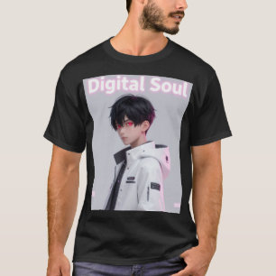 Camiseta Chico Anime Genial Ropa Techwear Ojos Rojos Estéti