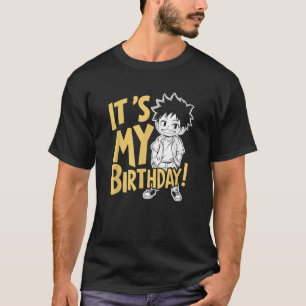 Camiseta Chico Anime Kawaii Es Mi Cumpleaños Anime Manga Ca