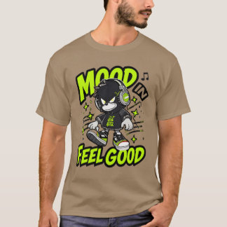 Camiseta Chico Anime Que Se Siente Bien Con Auriculares - C