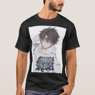 Camiseta Chico Anime Rebelde Acogedor - Ropa Urbana Estétic