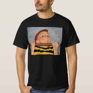 Camiseta Chico Antiguo Haciendo Flexiones de Brazos, Fitnes