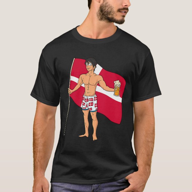 Camiseta Chico Caliente Dinamarca (Anverso)