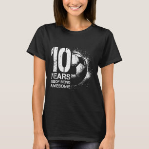Camiseta Chico Chica Futbolista Cumpleaños 10 Años