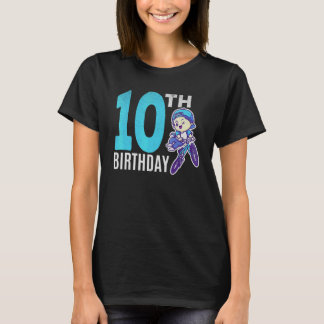 Camiseta Chico Ciclista 10 Cumpleaños Chico Bmx Bicicleta C