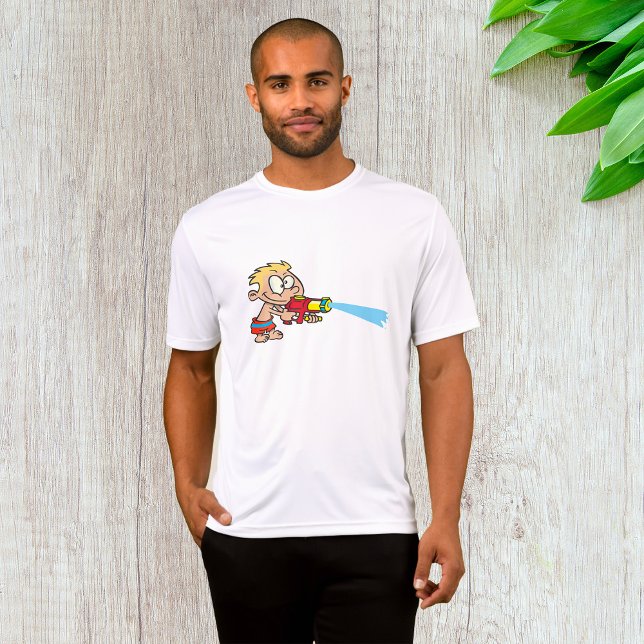 Camiseta Chico con diversión de verano con pistola de agua (Subido por el creador)