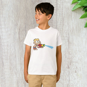 Camiseta Chico con diversión de verano con pistola de agua
