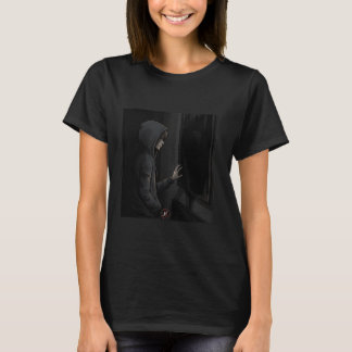Camiseta Chico con pared oscura