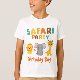 Camiseta Chico Cumpleañero Fiesta Safari de Moda