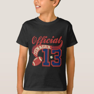Camiseta Chico cumpleaños 13 Oficial Adolescente 13 años