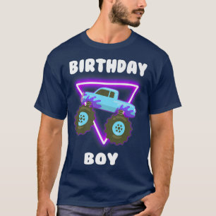 Camiseta Chico Cumpleaños de Camión Monstruo