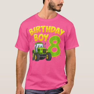 Camiseta Chico De 8 Cumpleaños Niño De 8 Años Camión De Gra