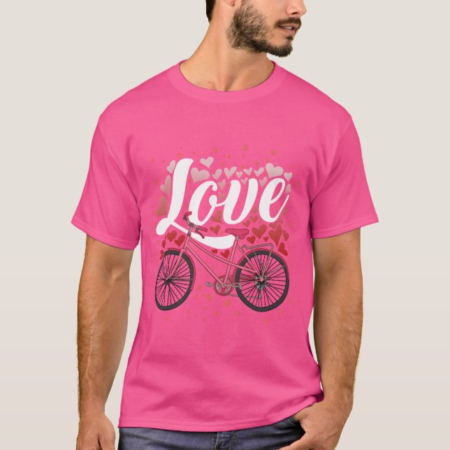 Camiseta Chico de amor en bicicleta (Anverso)