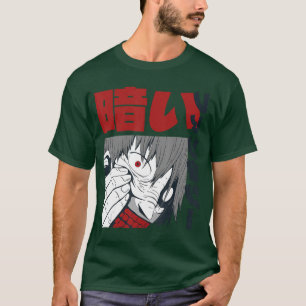 Camiseta Chico de anime demonio de terror del arte oscuro j