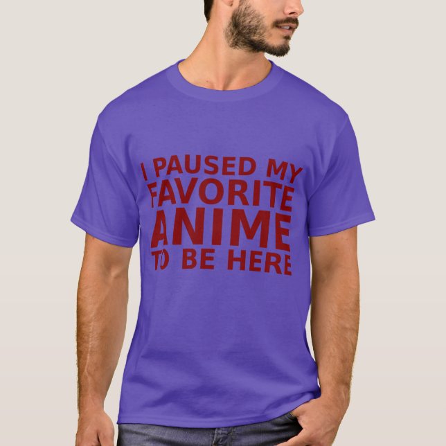 Camiseta Chico de anime favorito (Anverso)