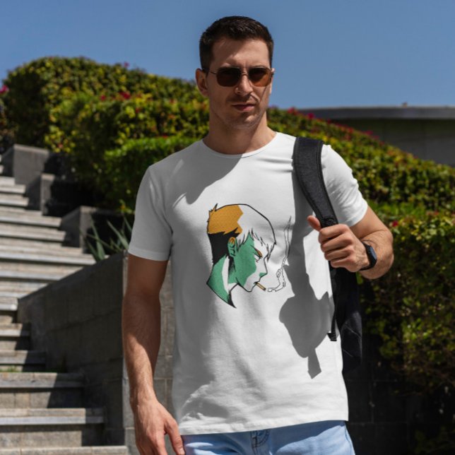 Camiseta Chico de ánime fumador (Subido por el creador)