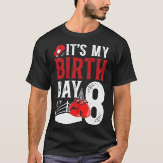 Camiseta Chico de boxeo cumpleaños 8 años boxeador cumpleañ