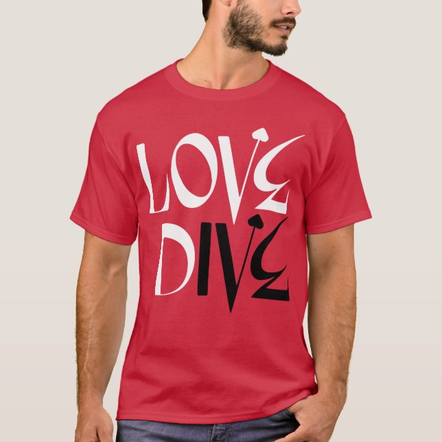 Camiseta chico de buceo de amor (Anverso)