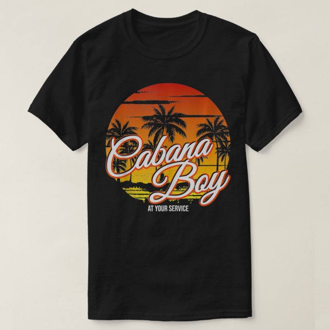Camiseta Chico de Cabana en tu servicio Diversión de Verano (Diseño del anverso)